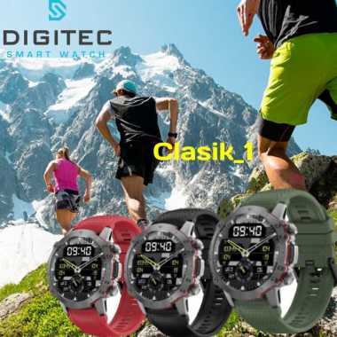 Original 100%!! Jam Tangan smartwatch Digitec HUNTER - digitec hunter - bluetooth tersambung Garansi