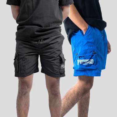 Prodigo * Celana Cargo Pendek Bengkulu I Short Pants I Cargo Pants I Celana Cargo Pria HITAM 3 XL