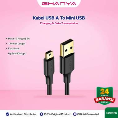 UGREEN Kabel Data Mini USB 5 Pin to USB 2.0 for Hardisk 1 Meter 2 A 10355