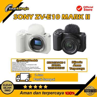 SONY ZV-E10 MARK II KAMERA MIRORRLESS ZV-E10M2/B + NP-FZ100
