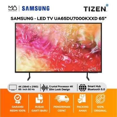 Samsung 65" Crystal UHD 4K DU7000 4K Smart TV - UA65DU7000KXXD - Garansi Resmi