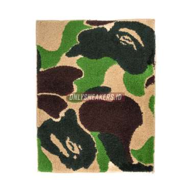 BAPE ABC CAMO RUG MAT GREEN (100% AUTHENTIC)