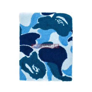 BAPE ABC CAMO RUG MAT BLUE (100% AUTHENTIC)