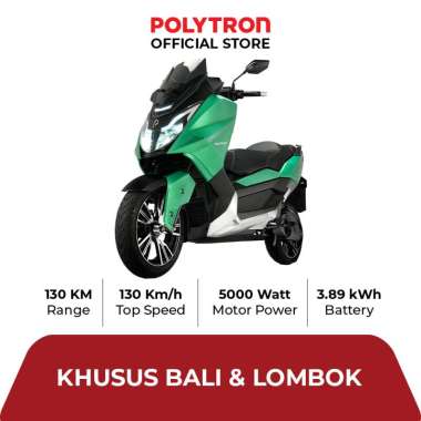 POLYTRON Fox 500 Electric Sepeda Motor Listrik - OTR OTR Bali, Lombok Lombok Green Emerald