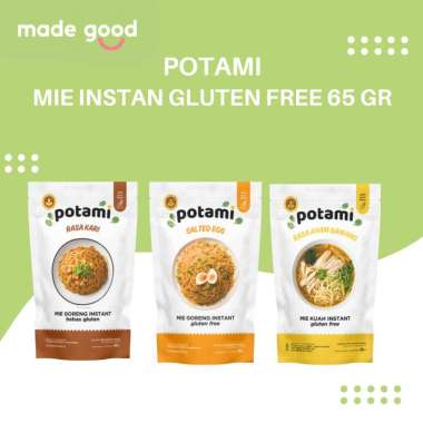 Potami - Mie Instant Gluten Free 65 G | Healthy Corn Noodle Mie Sehat Bebas Gluten Ayam Bawang