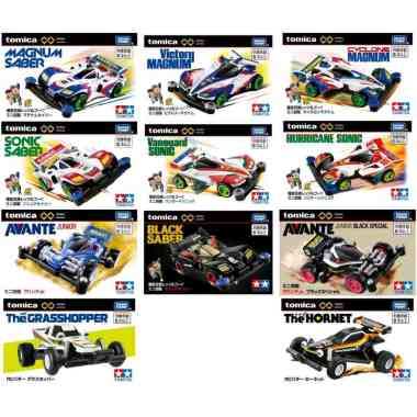Tomica Premium Unlimited Tamiya Mini 4WD Victory Magnum Saber Vanguard Sonic Saber Black Saber Avant
