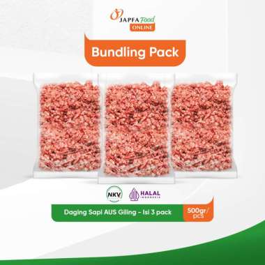 Daging Sapi AUS Giling 500 gr - Isi 3 pack
