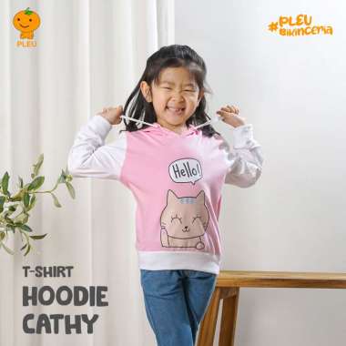 PLEU T-Shirt Hoodie Cathy | Jaket Anak Perempuan Usia 1-8 Tahun 3 tahun Hijau