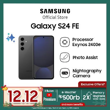 Samsung Galaxy S24 FE [8/256GB] - Smartphone AI | Handphone AI | Kamera 50MP | Layar besar Graphite