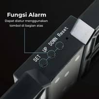 W&G Jam Meja LED Digital Modern - Desain Modern, Alarm Multifungsi, Nyala LED Terang IH