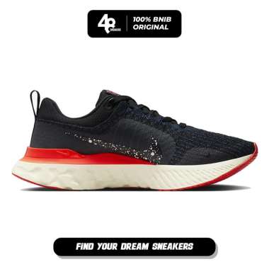 Sepatu Pria Nike React Infinity 3 Black/Obsidian (DZ3014-002) Original 42.5