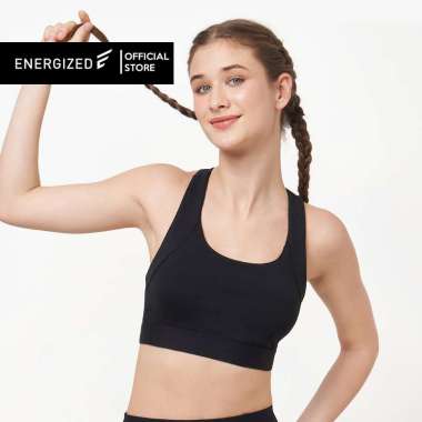 Energized Sports Bra Criss-Cross 206-3029C Black L