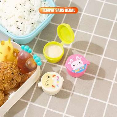 ONE-C1178 Botol Saus Bento Mini Anak Lucu / Wadah Saus Tempat Saus Bekal Karakter / Saus Cup Botol S
