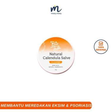 BIOTALK Natural Calendula SaIve | No Steroid | Meredakan Kulit Eksim Psoriasis Sensitif Gatal-Gatal