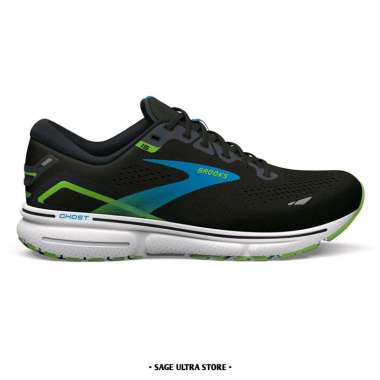 Sepatu Lari Road Running Brooks Ghost 15 Men Pria Original 42.5 Black