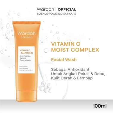 Wardah Face Wash Creamy C-Defense Energizing Face 100ml