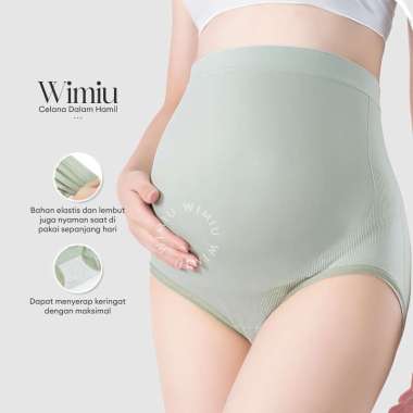 Wimiu Celana Dalam CD Maternity High Waist Korset Panties Maxi Seamless Panty Pakaian Dalam Hamil Wa