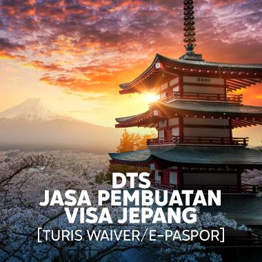 DTS Jasa Pembuatan Visa Japan / Jepang Turis Waiver / E-paspor [Proses 5 - 7 Hari Kerja] - -