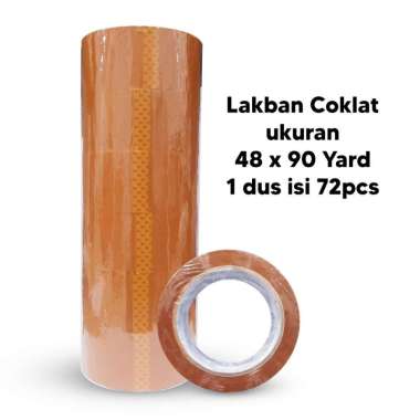 (1SLOP) Lakban Bening/Coklat 48mm x 90yard Bening