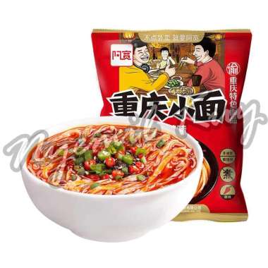 Akuan Sichuan Wide Noodle/Mie Lebar 150g Mie ChongQing