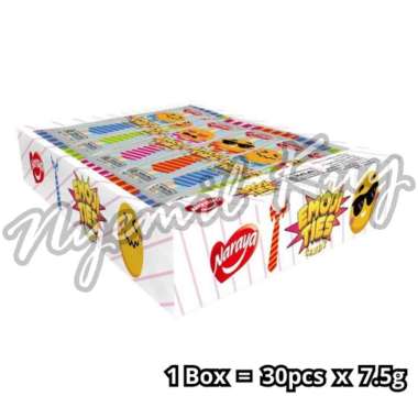 Naraya Emoji Ties Sour Candy - Rainbow Candy - Permen Lunak Bentuk Pelangi - Permen Manisan Asam - P