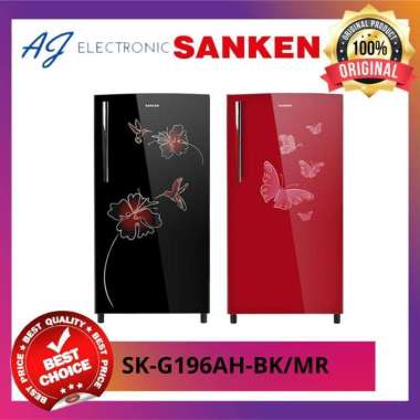 KULKAS SANKEN 1 PINTU SK-G196AH-BK / SKG196 Hitam