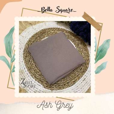 Hijab Segi Empat Bella Square Hijab Pollycotton Part.1 BELLA ASH GREY