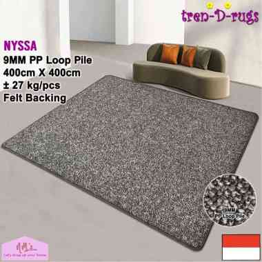 Tren-D-rugs Karpet kotak persegi jumbo permadani estetik polos bulu alas 400 cm x 400 cm modern lant