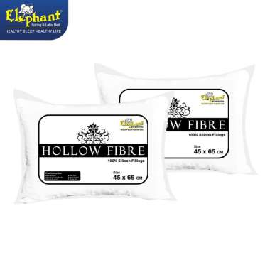 Elephant Hollow Fibre Paket Bantal [2 pcs] PUTIH