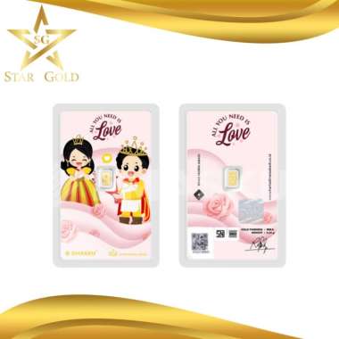 LOGAM MULIA MICRO GOLD EMASKU 0.25 GRAM LOVE SERIES