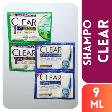 Clear Shampo Renceng 9ml Hijau