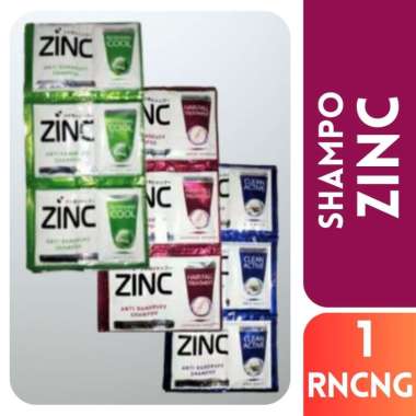 ZINC Shampo Renceng 10ml Biru