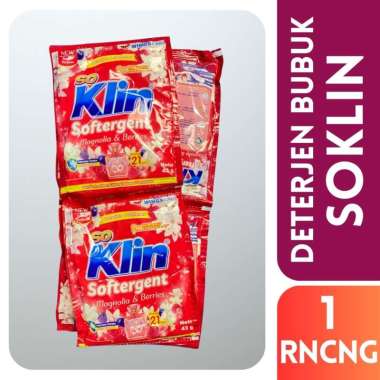SOKLIN Softergent Deterjen Bubuk Renceng magnolia berry