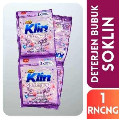 SOKLIN Softergent Deterjen Bubuk Renceng Ungu