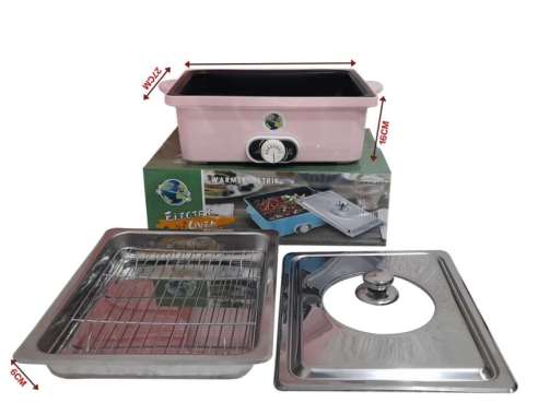 Warmer Square Pan Chafing Dish Tebal Tempat Makanan Prasmanan Jumbo 2 Kompor Api Pemanas Wadah Saji 