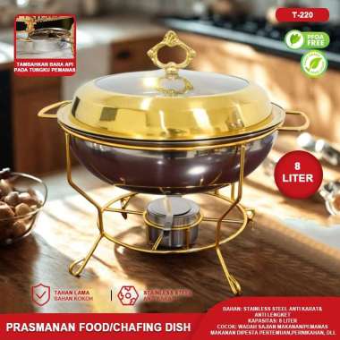 Warmer Square Pan Chafing Dish Tebal Tempat Makanan Prasmanan Jumbo 2 Kompor Api Pemanas Wadah Saji 