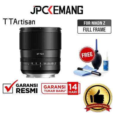 JPC KEMANG TTArtisan AF 75mm f2 for Nikon Z Fullframe TTArtisans AF 75 mm f/2 GARANSI RESMI