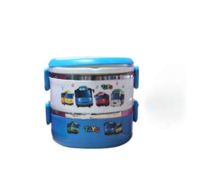 Rantang Susun Tempat Makan Anak Tingkat Kotak Bekal Anak Motif Lucu Karakter Lunch Box Set Bpa Free 