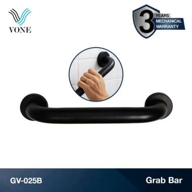 VONE Pegangan Gagang Kamar Mandi Bathtub Handle Pipa Gagang Stainless Black GV-025B
