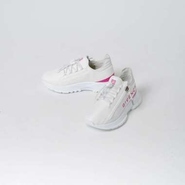 Sepatu GIVENCHY SPECTRE RUNNER PINK IVORY WHITE ZIP SNEAKER 100% ORIGINAL 39.5