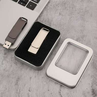 OEM SK-C1192 Flashdisk Packaging Box Universal / Tempat Usb Flash Disk Kotak Kaleng Penyimpanan USB 