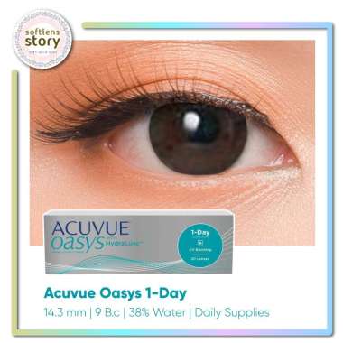 Acuvue Oasys Daily 15 Pasang Softlens Bening Harian -1.25
