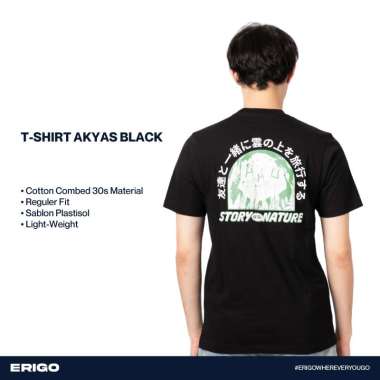 Erigo T-Shirt Akyas Black Unisex XXL