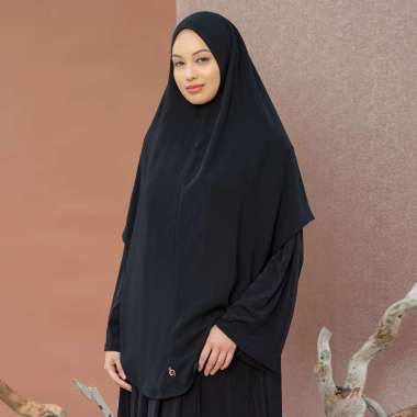 Lozy Hijab - Nahla Instan Syari (Hijab Umrah Syari) Black