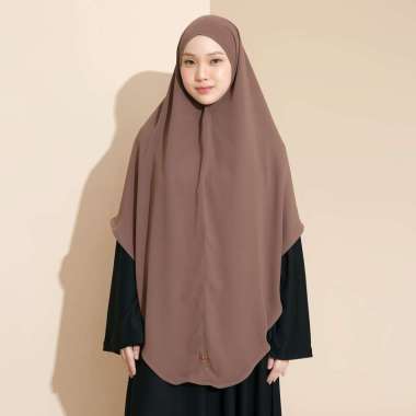 Lozy Hijab - Nahla Instan Syari (Hijab Umrah Syari) Choco