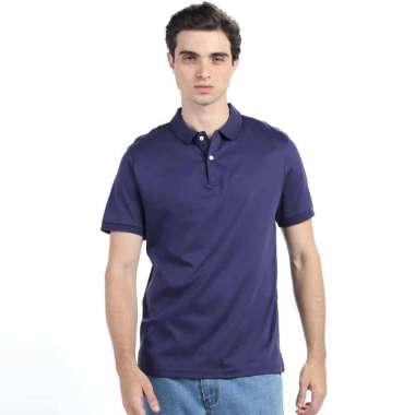 Giordano Men's Interlock Polo - Eclipse Blue [0101429101] M