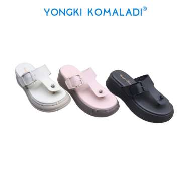 [ ORIGINAL ] YONGKI KOMALADI SANDAL OL-AY472-24 LADIES 38 CREAM