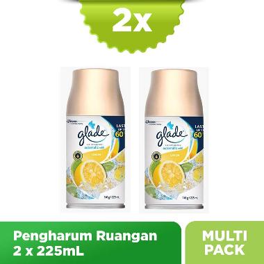 Glade Automatic Refill Spray Pengharum Ruangan Lemon [225 mL] isi 2 Pcs