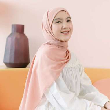 Lozy Hijab - Araa Shawl (Hijab Pashmina Melayu Tali Instan) Soft Orange