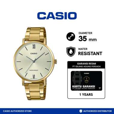 CASIO General LTP-VT01G-9BUDF Jam Tangan Wanita [Original] GOLD